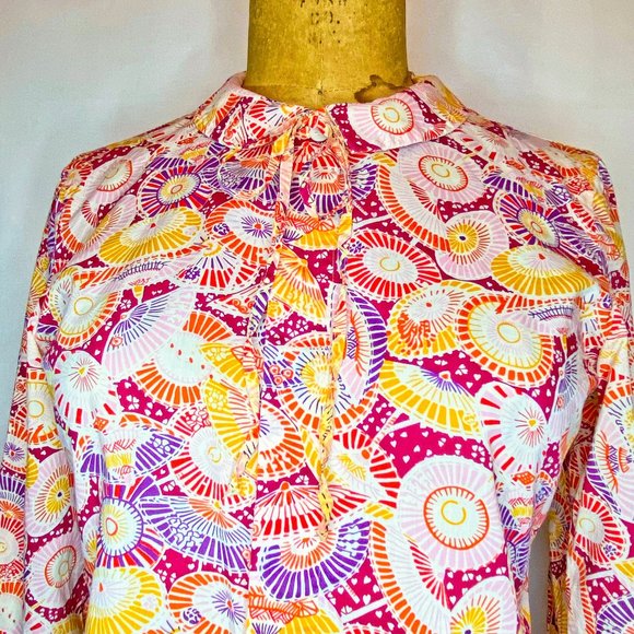 APC Umbrella Print Buttondown Top - Picture 1 of 6